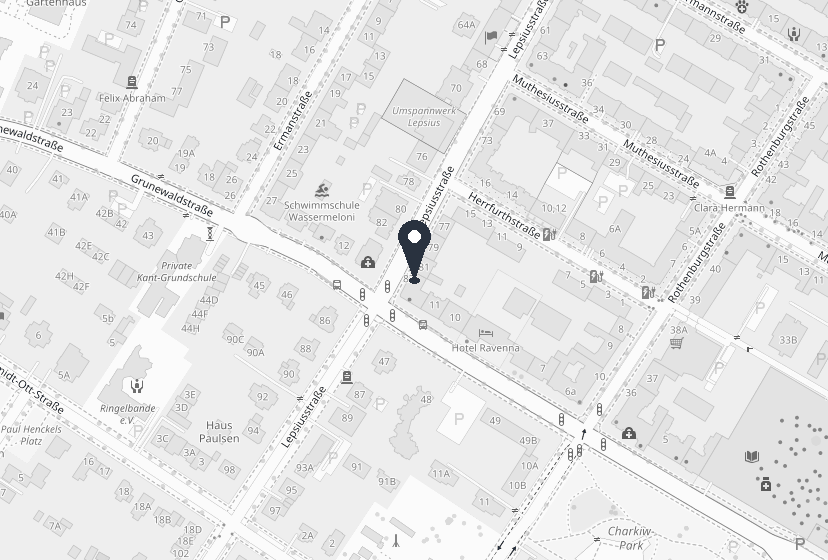 Karte: Lepsiusstraße 83, 12163 Berlin-Steglitz